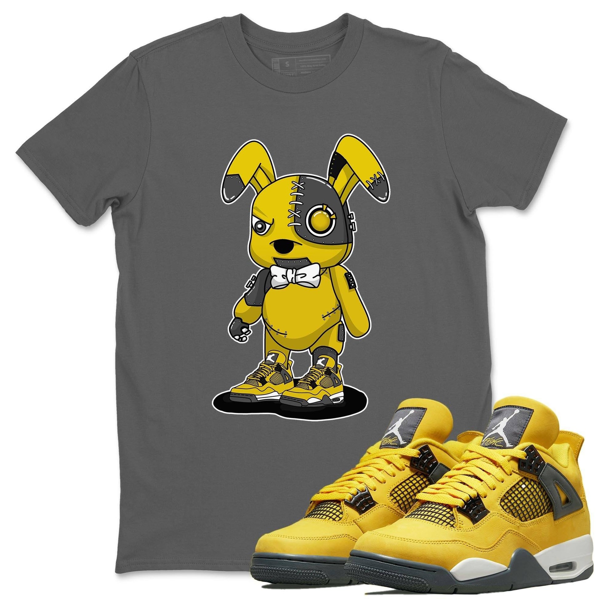 Jordan 4 Lightning Sneaker Match Tees Cyborg Bunny Sneaker Tees Jordan 4 Lightning Sneaker Release Tees Unisex Shirts