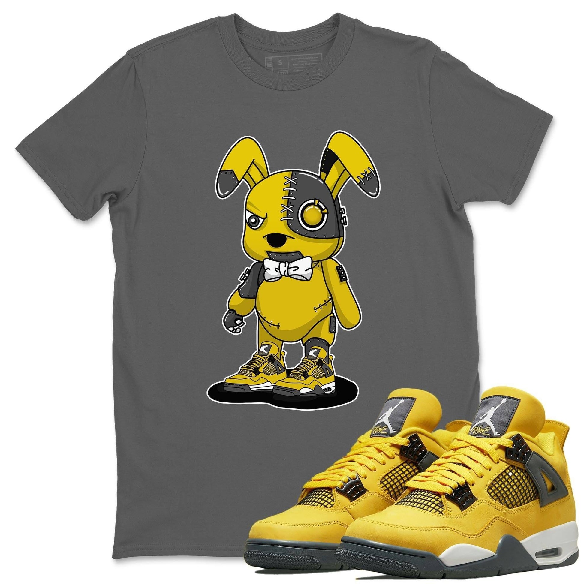Jordan 4 Lightning Sneaker Match Tees Cyborg Bunny Sneaker Tees Jordan 4 Lightning Sneaker Release Tees Unisex Shirts
