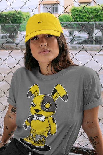 Jordan 4 Lightning Sneaker Match Tees Cyborg Bunny Sneaker Tees Jordan 4 Lightning Sneaker Release Tees Unisex Shirts