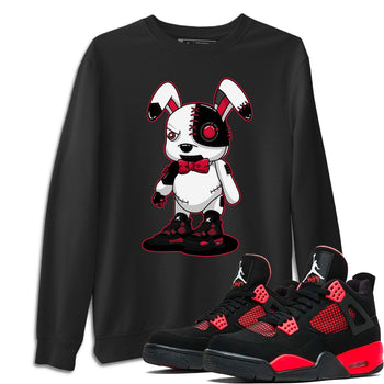 Jordan 4 Red Thunder Sneaker Match Tees Cyborg Bunny Sneaker Tees Jordan 4 Red Thunder Sneaker Release Tees Unisex Shirts
