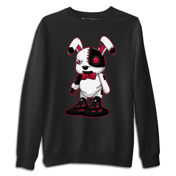 Jordan 4 Red Thunder Sneaker Match Tees Cyborg Bunny Sneaker Tees Jordan 4 Red Thunder Sneaker Release Tees Unisex Shirts