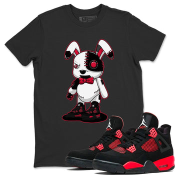 Jordan 4 Red Thunder Sneaker Match Tees Cyborg Bunny Sneaker Tees Jordan 4 Red Thunder Sneaker Release Tees Unisex Shirts