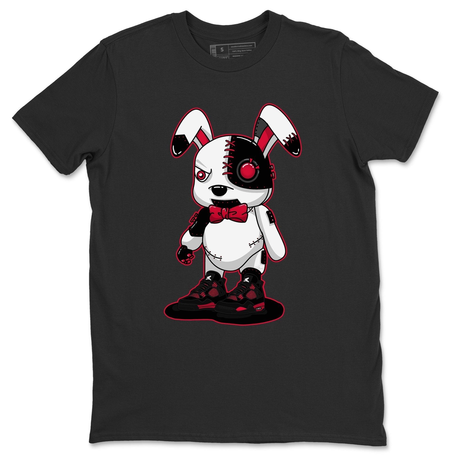 Jordan 4 Red Thunder Sneaker Match Tees Cyborg Bunny Sneaker Tees Jordan 4 Red Thunder Sneaker Release Tees Unisex Shirts