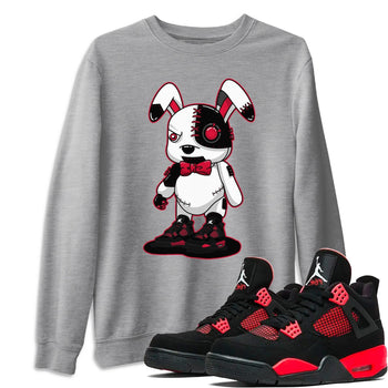 Jordan 4 Red Thunder Sneaker Match Tees Cyborg Bunny Sneaker Tees Jordan 4 Red Thunder Sneaker Release Tees Unisex Shirts