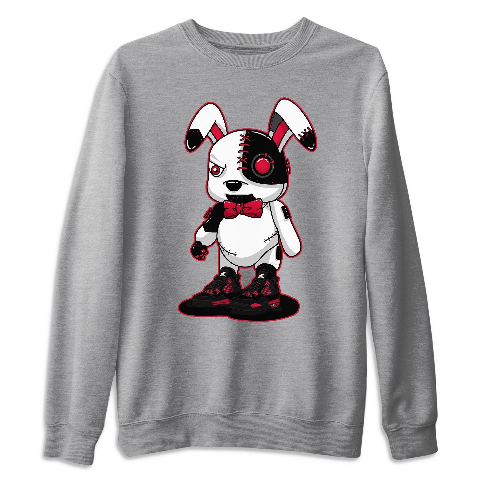 Jordan 4 Red Thunder Sneaker Match Tees Cyborg Bunny Sneaker Tees Jordan 4 Red Thunder Sneaker Release Tees Unisex Shirts