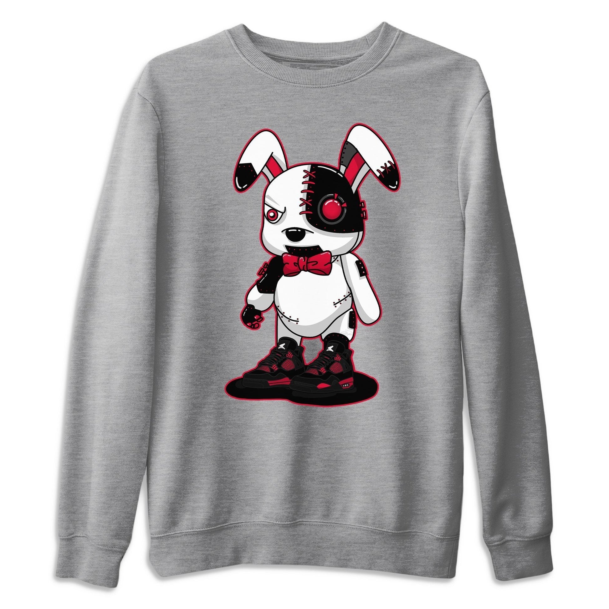 Jordan 4 Red Thunder Sneaker Match Tees Cyborg Bunny Sneaker Tees Jordan 4 Red Thunder Sneaker Release Tees Unisex Shirts