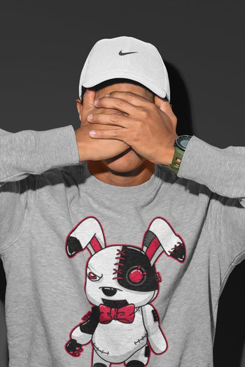Jordan 4 Red Thunder Sneaker Match Tees Cyborg Bunny Sneaker Tees Jordan 4 Red Thunder Sneaker Release Tees Unisex Shirts
