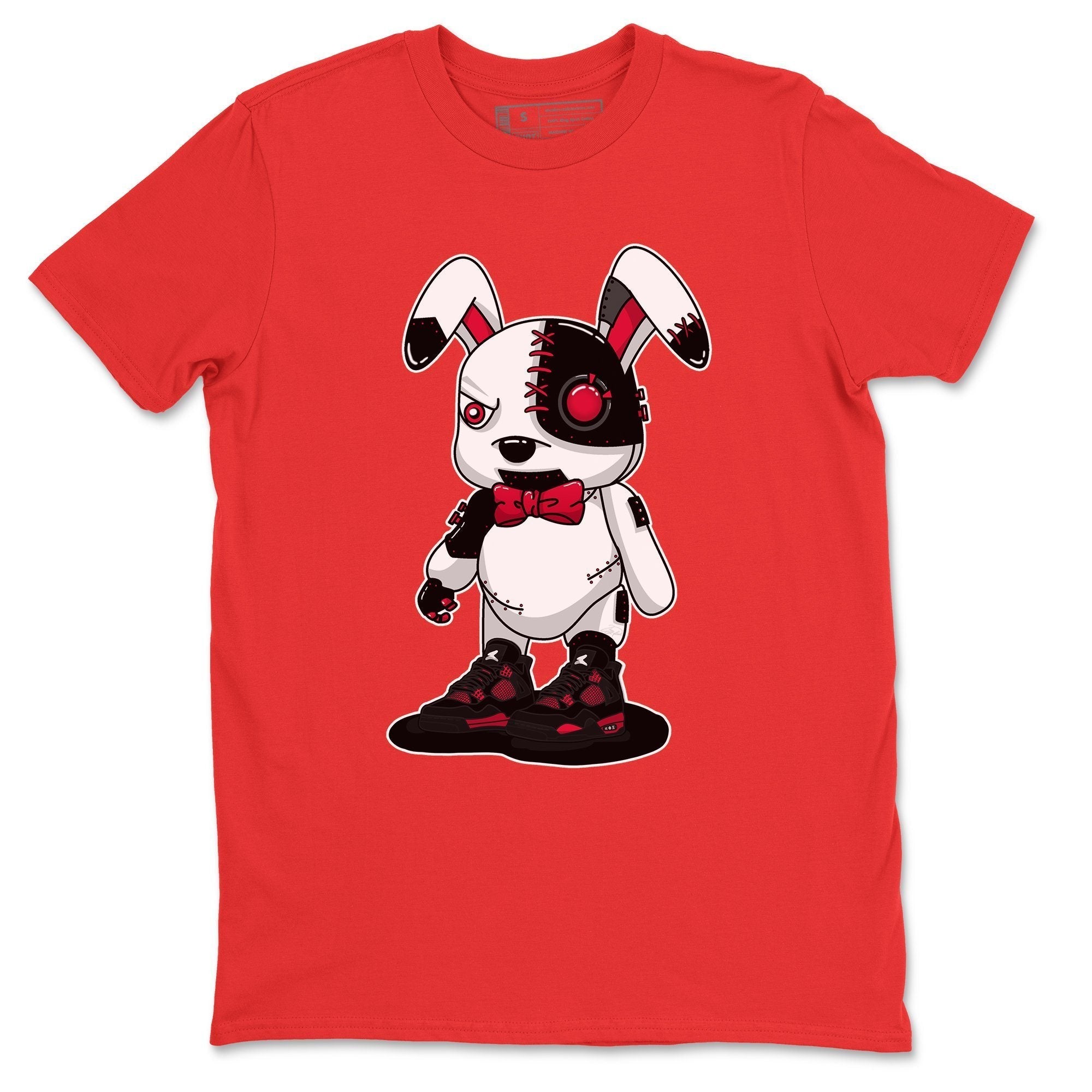Jordan 4 Red Thunder Sneaker Match Tees Cyborg Bunny Sneaker Tees Jordan 4 Red Thunder Sneaker Release Tees Unisex Shirts