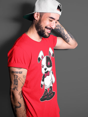 Jordan 4 Red Thunder Sneaker Match Tees Cyborg Bunny Sneaker Tees Jordan 4 Red Thunder Sneaker Release Tees Unisex Shirts
