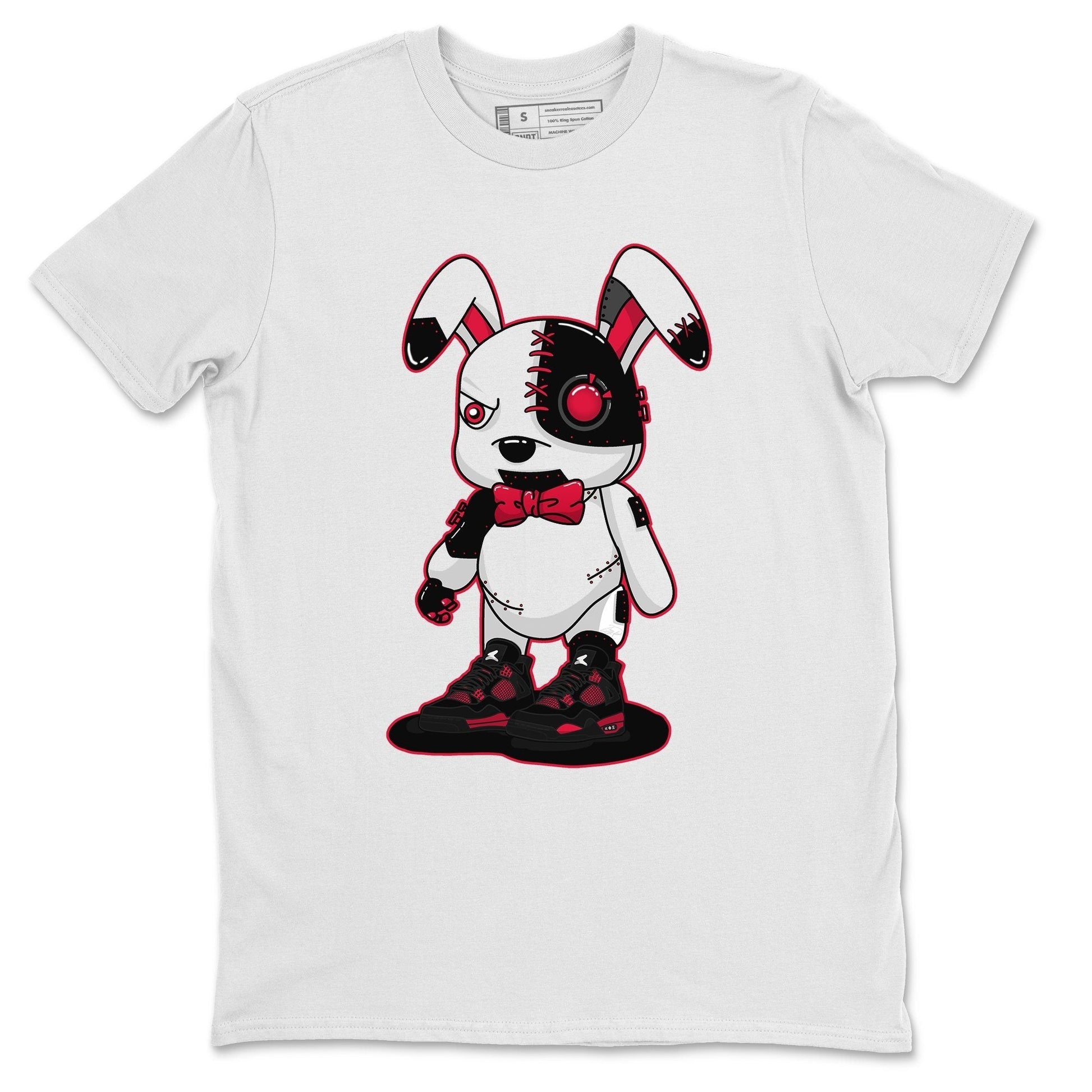 Jordan 4 Red Thunder Sneaker Match Tees Cyborg Bunny Sneaker Tees Jordan 4 Red Thunder Sneaker Release Tees Unisex Shirts