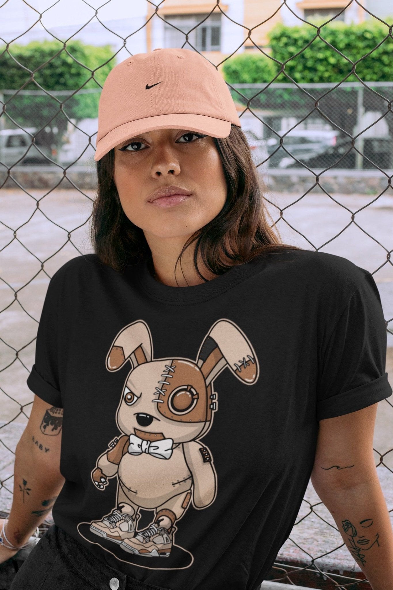 Jordan 4 Shimmer Sneaker Match Tees Cyborg Bunny Sneaker Tees Jordan 4 Shimmer Sneaker Release Tees Unisex Shirts