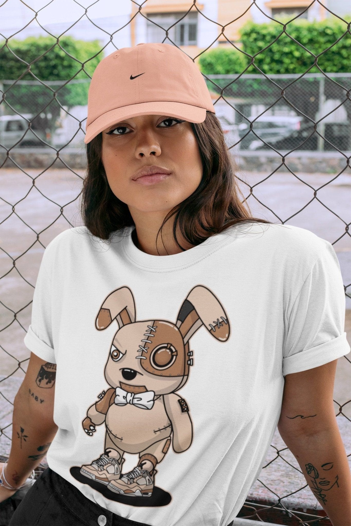 Jordan 4 Shimmer Sneaker Match Tees Cyborg Bunny Sneaker Tees Jordan 4 Shimmer Sneaker Release Tees Unisex Shirts