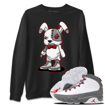 Jordan 9 Fire Red Sneaker Match Tees Cyborg Bunny Sneaker Tees Jordan 9 Fire Red Sneaker Release Tees Unisex Shirts