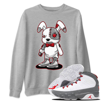 Jordan 9 Fire Red Sneaker Match Tees Cyborg Bunny Sneaker Tees Jordan 9 Fire Red Sneaker Release Tees Unisex Shirts