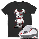 Jordan 9 Fire Red Sneaker Match Tees Cyborg Bunny Sneaker Tees Jordan 9 Fire Red Sneaker Release Tees Unisex Shirts