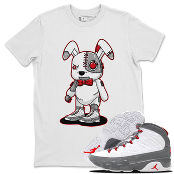 Jordan 9 Fire Red Sneaker Match Tees Cyborg Bunny Sneaker Tees Jordan 9 Fire Red Sneaker Release Tees Unisex Shirts
