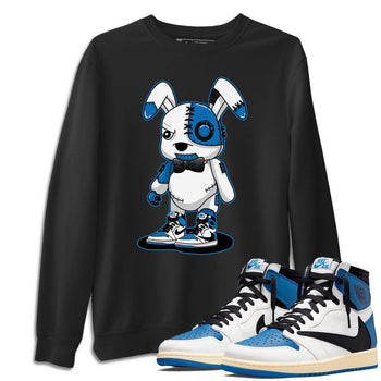 Jordan 1 Travis Scott Fragment Sneaker Match Tees Cyborg Bunny Sneaker Tees Jordan 1 Travis Scott Fragment Sneaker Release Tees Unisex Shirts