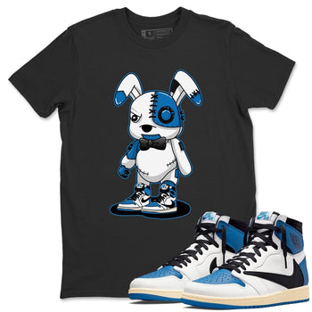 Jordan 1 Travis Scott Fragment Sneaker Match Tees Cyborg Bunny Sneaker Tees Jordan 1 Travis Scott Fragment Sneaker Release Tees Unisex Shirts