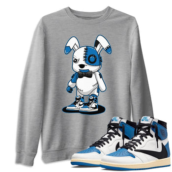 Jordan 1 Travis Scott Fragment Sneaker Match Tees Cyborg Bunny Sneaker Tees Jordan 1 Travis Scott Fragment Sneaker Release Tees Unisex Shirts