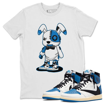 Jordan 1 Travis Scott Fragment Sneaker Match Tees Cyborg Bunny Sneaker Tees Jordan 1 Travis Scott Fragment Sneaker Release Tees Unisex Shirts