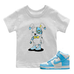 Nike Dunk High Blue Chill Sneaker Match Tees Cyborg Bunny Sneaker Tees Nike Dunk High Blue Chill Sneaker Release Tees Kids Shirts