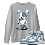 Jordan 1 Denim Sneaker Match Tees Cyborg Bunny Sneaker Tees Jordan 1 Denim Sneaker Release Tees Unisex Shirts