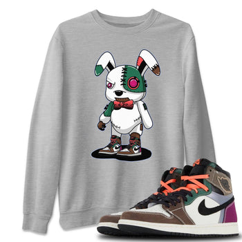 Jordan 1 Hand Crafted Sneaker Match Tees Cyborg Bunny Sneaker Tees Jordan 1 Hand Crafted Sneaker Release Tees Unisex Shirts
