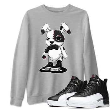 Jordan 12 Playoffs Sneaker Match Tees Cyborg Bunny Sneaker Tees Jordan 12 Playoffs Sneaker Release Tees Unisex Shirts