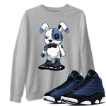 Jordan 13 Brave Blue Sneaker Match Tees Cyborg Bunny Sneaker Tees Jordan 13 Brave Blue Sneaker Release Tees Unisex Shirts