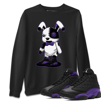 Jordan 13 Court Purple Sneaker Match Tees Cyborg Bunny Sneaker Tees Jordan 13 Court Purple Sneaker Release Tees Unisex Shirts