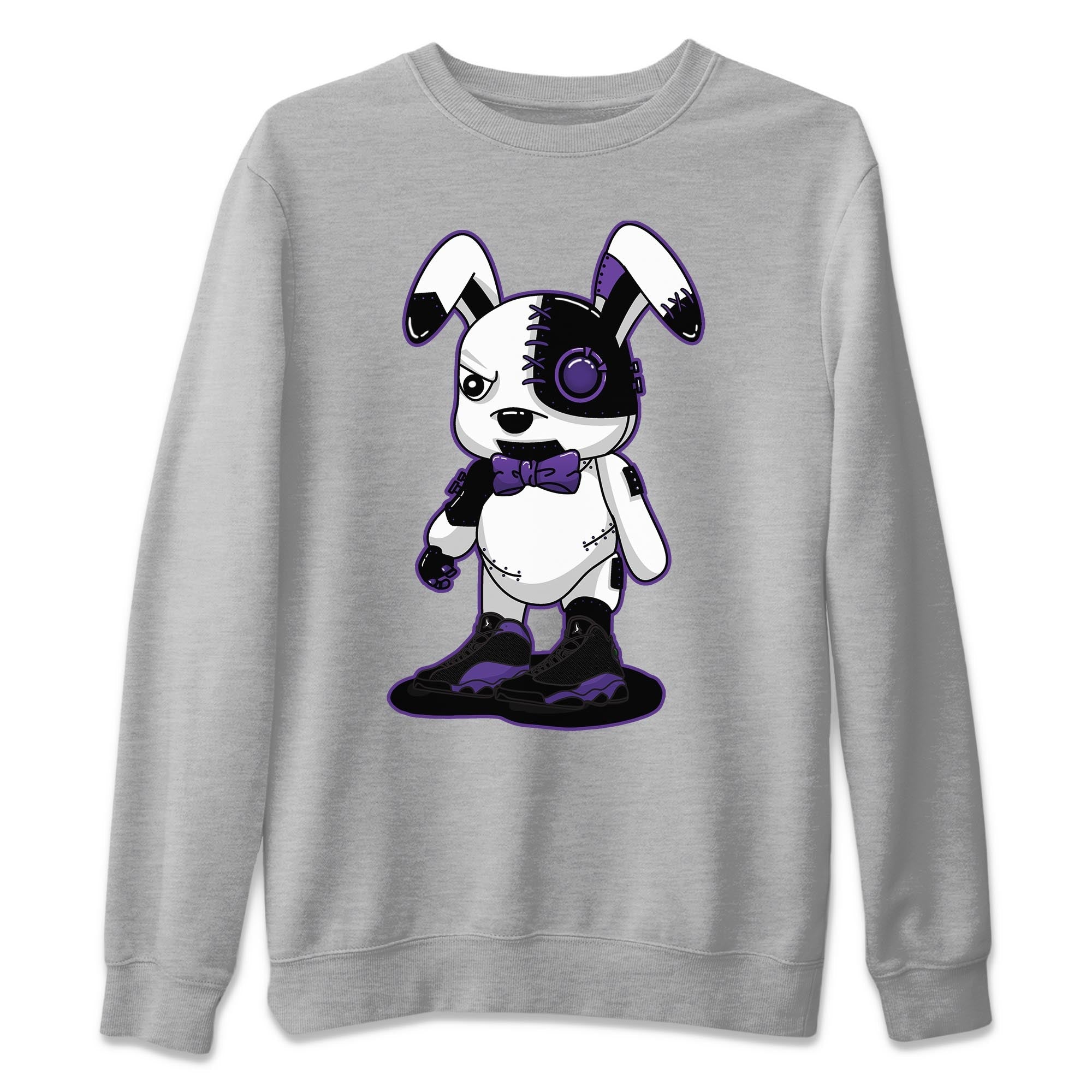 Jordan 13 Court Purple Sneaker Match Tees Cyborg Bunny Sneaker Tees Jordan 13 Court Purple Sneaker Release Tees Unisex Shirts