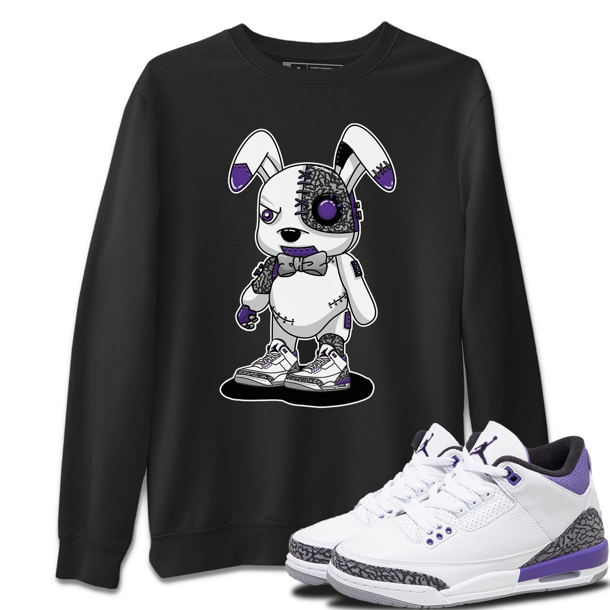 Jordan 3 Dark Iris Sneaker Match Tees Cyborg Bunny Sneaker Tees Jordan 3 Dark Iris Sneaker Release Tees Unisex Shirts