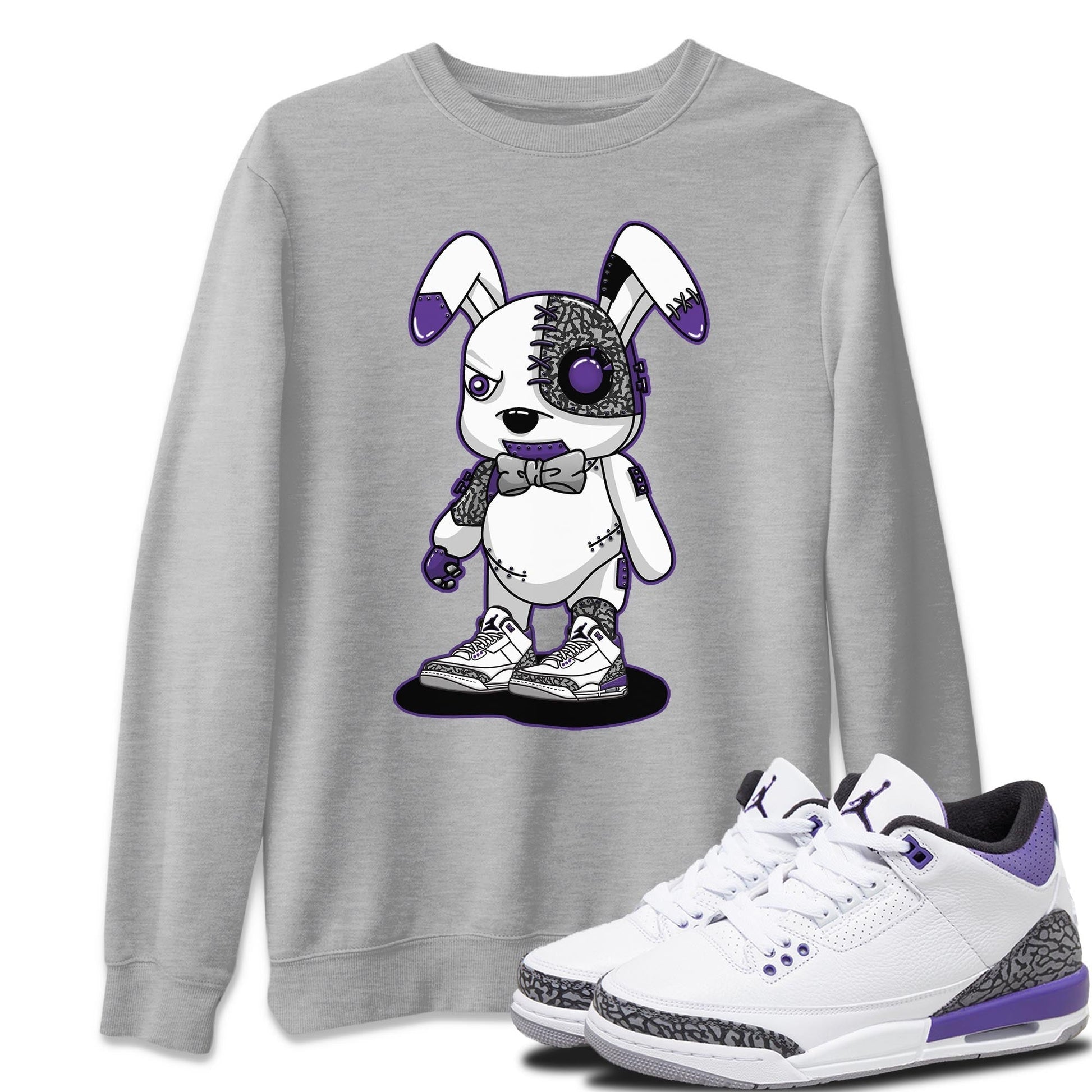 Jordan 3 Dark Iris Sneaker Match Tees Cyborg Bunny Sneaker Tees Jordan 3 Dark Iris Sneaker Release Tees Unisex Shirts