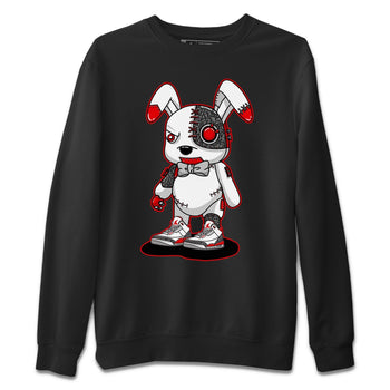 Jordan 3 Fire Red Sneaker Match Tees Cyborg Bunny Sneaker Tees Jordan 3 Fire Red Sneaker Release Tees Unisex Shirts