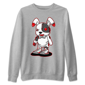 Jordan 3 Fire Red Sneaker Match Tees Cyborg Bunny Sneaker Tees Jordan 3 Fire Red Sneaker Release Tees Unisex Shirts