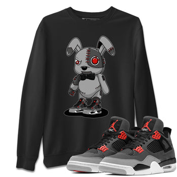 Jordan 4 Infrared Sneaker Match Tees Cyborg Bunny Sneaker Tees Jordan 4 Infrared Sneaker Release Tees Unisex Shirts