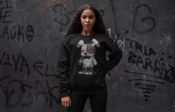 Jordan 4 Infrared Sneaker Match Tees Cyborg Bunny Sneaker Tees Jordan 4 Infrared Sneaker Release Tees Unisex Shirts