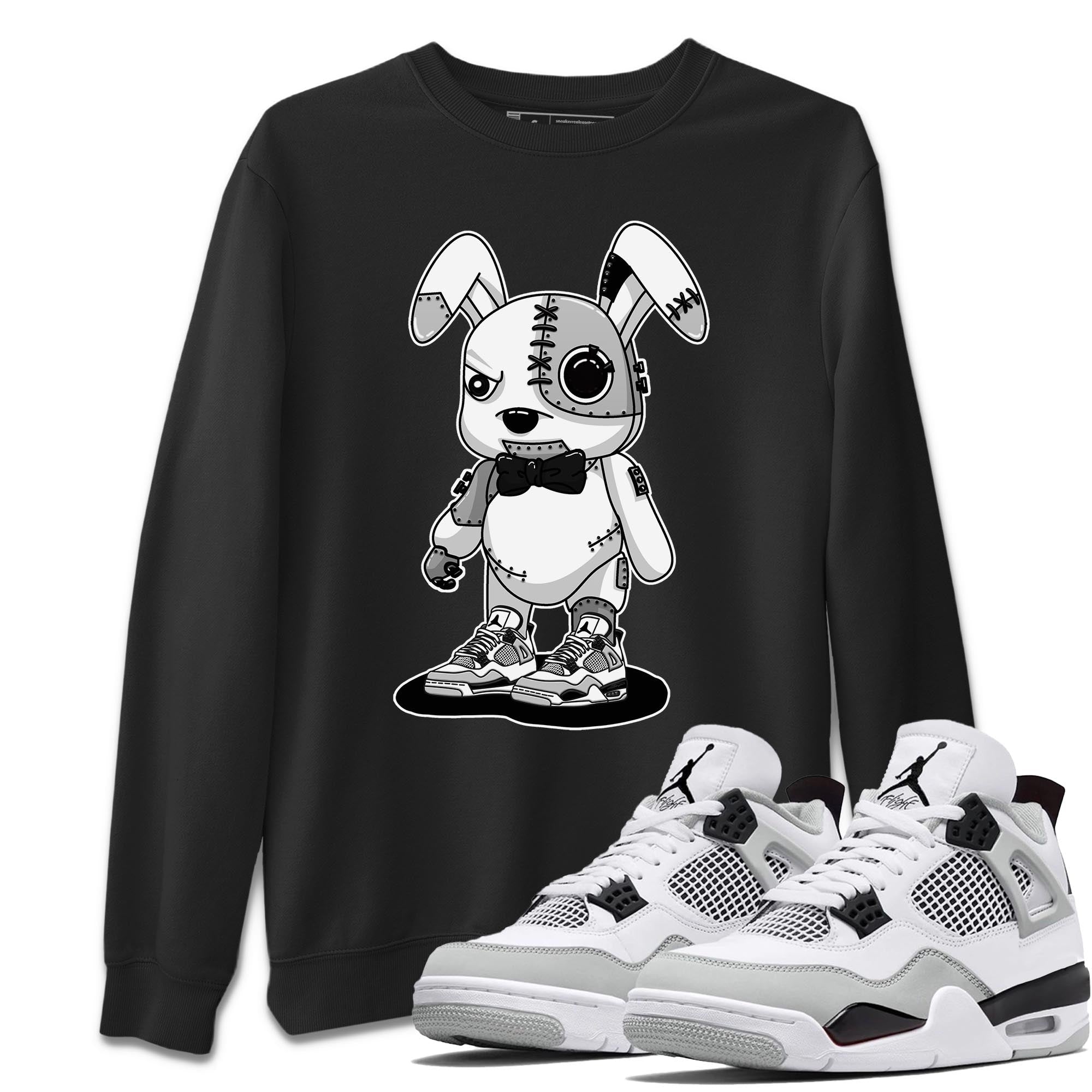 Jordan 4 Military Black Sneaker Match Tees Cyborg Bunny Sneaker Tees Jordan 4 Military Black Sneaker Release Tees Unisex Shirts