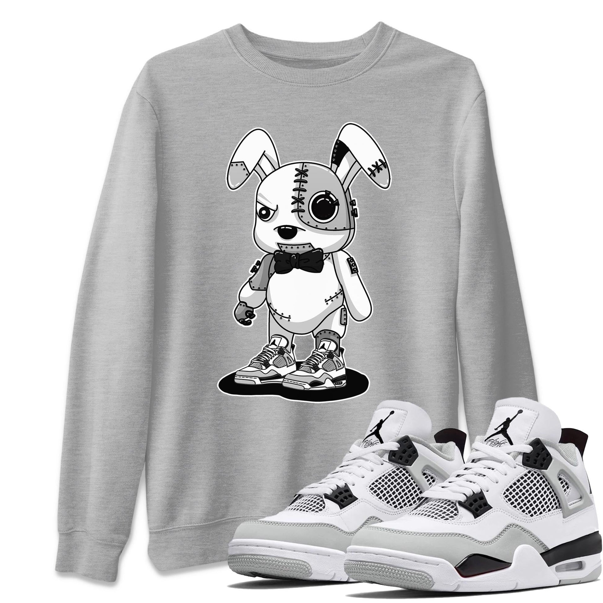 Jordan 4 Military Black Sneaker Match Tees Cyborg Bunny Sneaker Tees Jordan 4 Military Black Sneaker Release Tees Unisex Shirts
