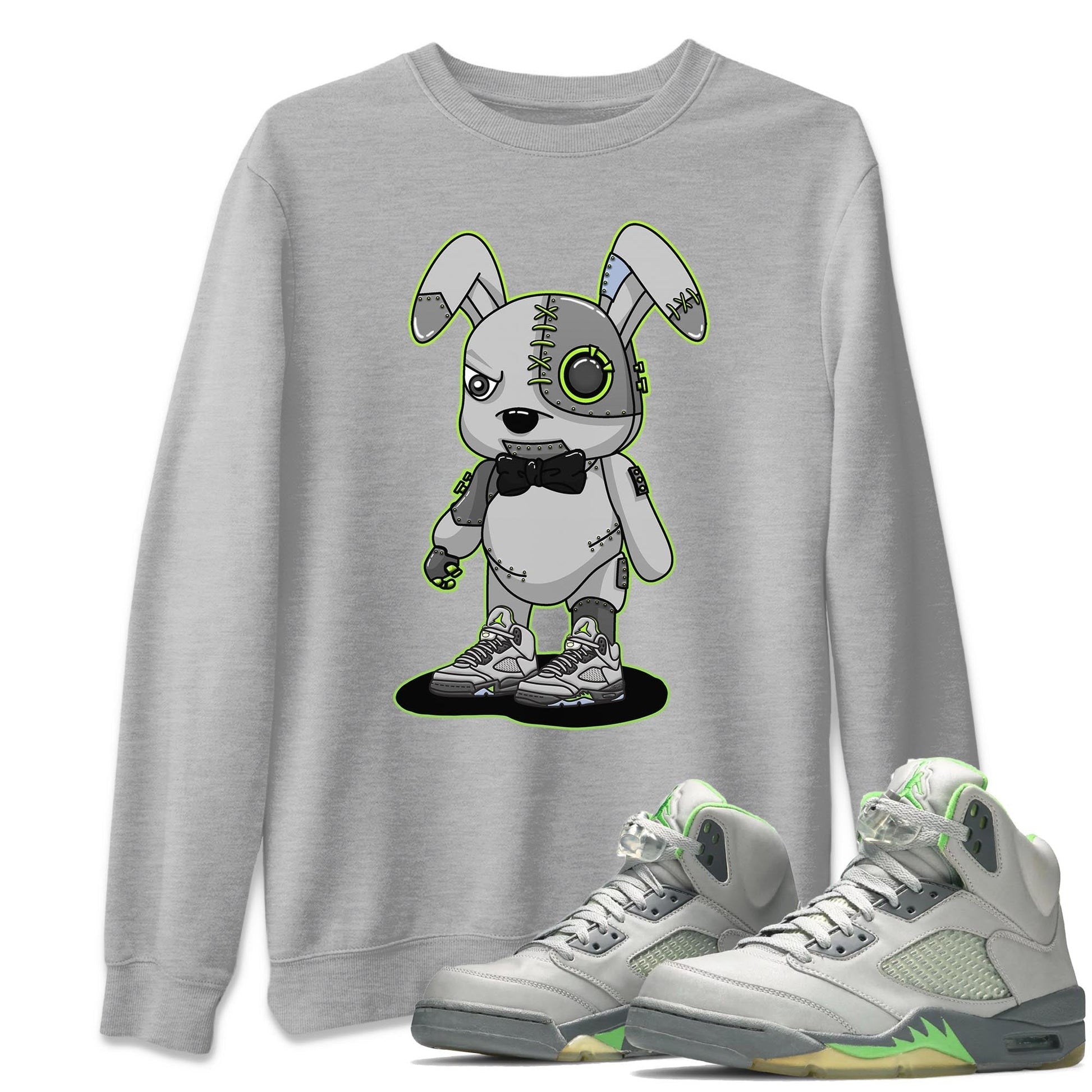 Jordan 5 Green Bean Sneaker Match Tees Cyborg Bunny Sneaker Tees Jordan 5 Green Bean Sneaker Release Tees Unisex Shirts
