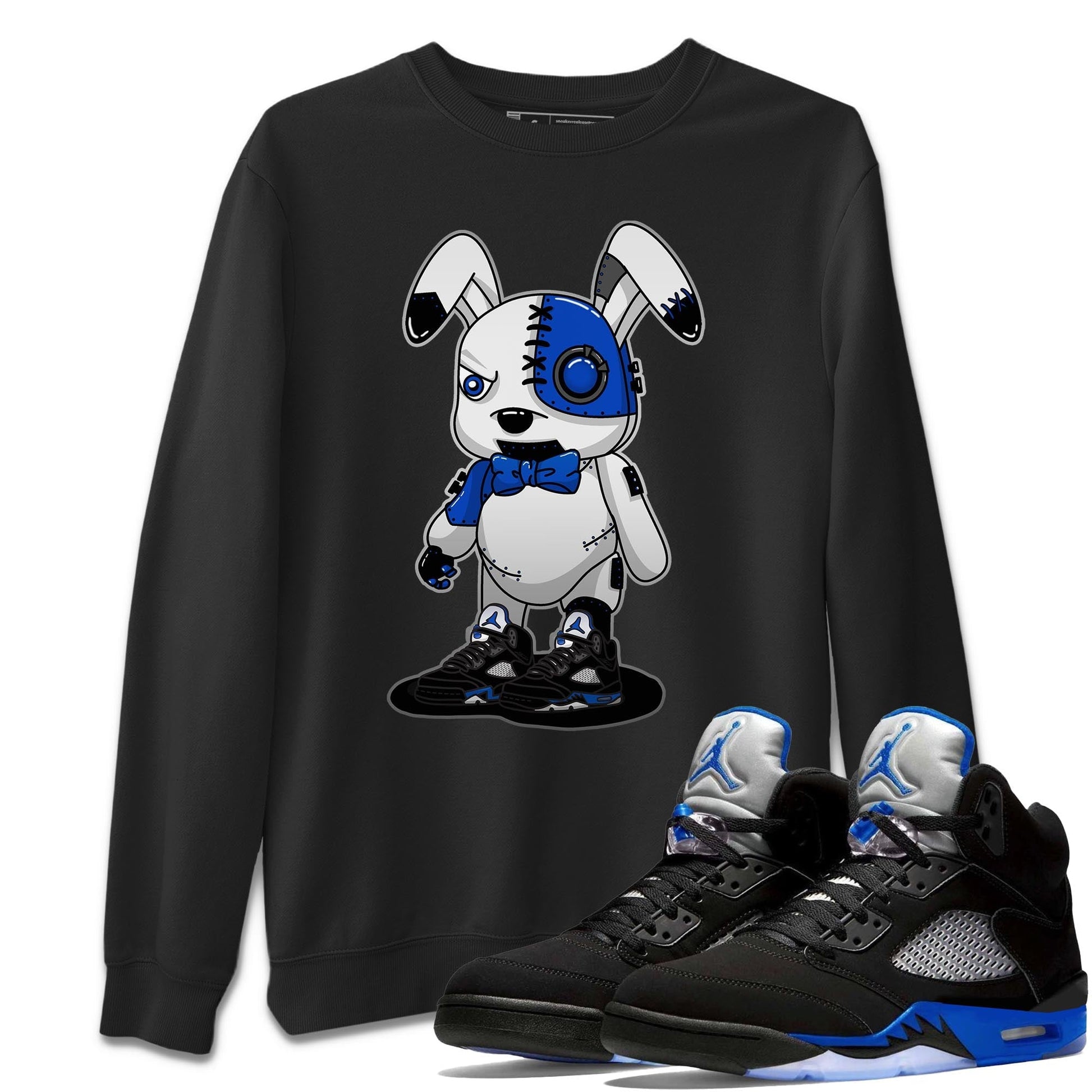 Jordan 5 Racer Blue Sneaker Match Tees Cyborg Bunny Sneaker Tees Jordan 5 Racer Blue Sneaker Release Tees Unisex Shirts