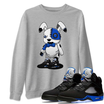Jordan 5 Racer Blue Sneaker Match Tees Cyborg Bunny Sneaker Tees Jordan 5 Racer Blue Sneaker Release Tees Unisex Shirts