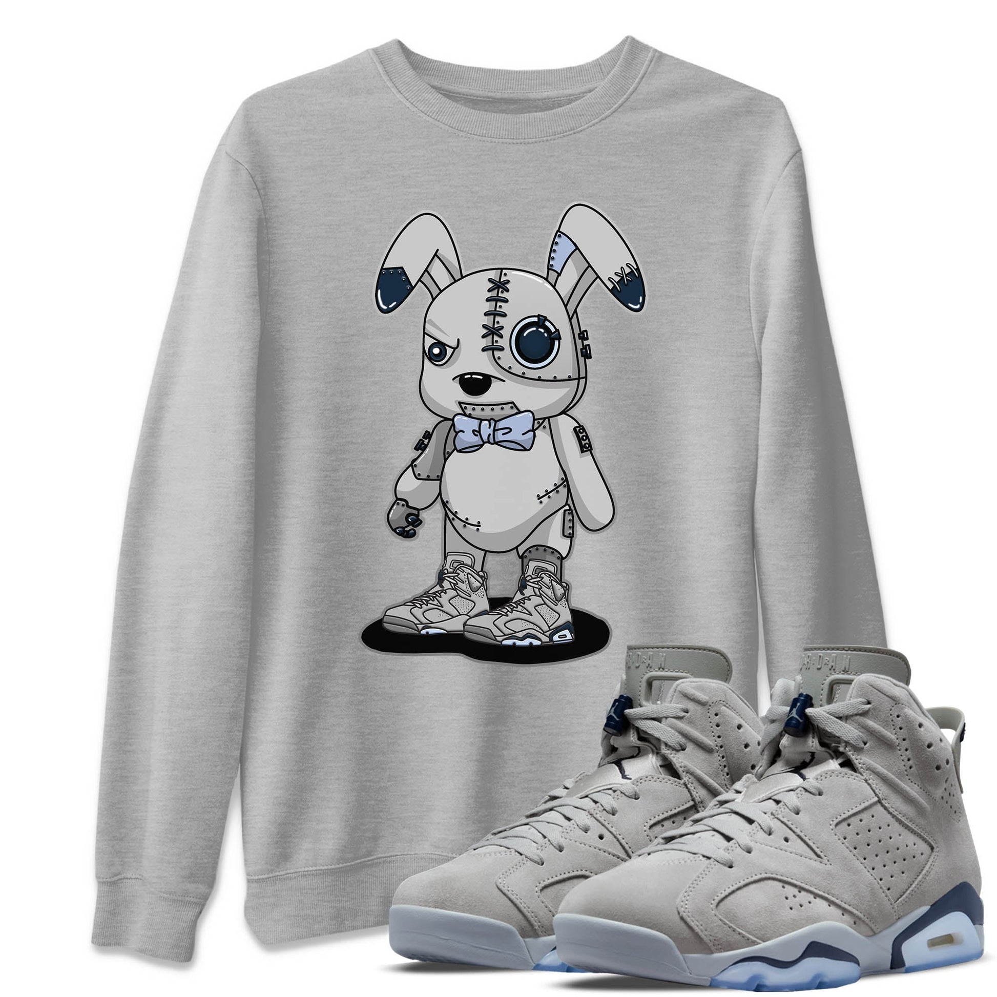 Jordan 6 Georgetown Sneaker Match Tees Cyborg Bunny Sneaker Tees Jordan 6 Georgetown Sneaker Release Tees Unisex Shirts