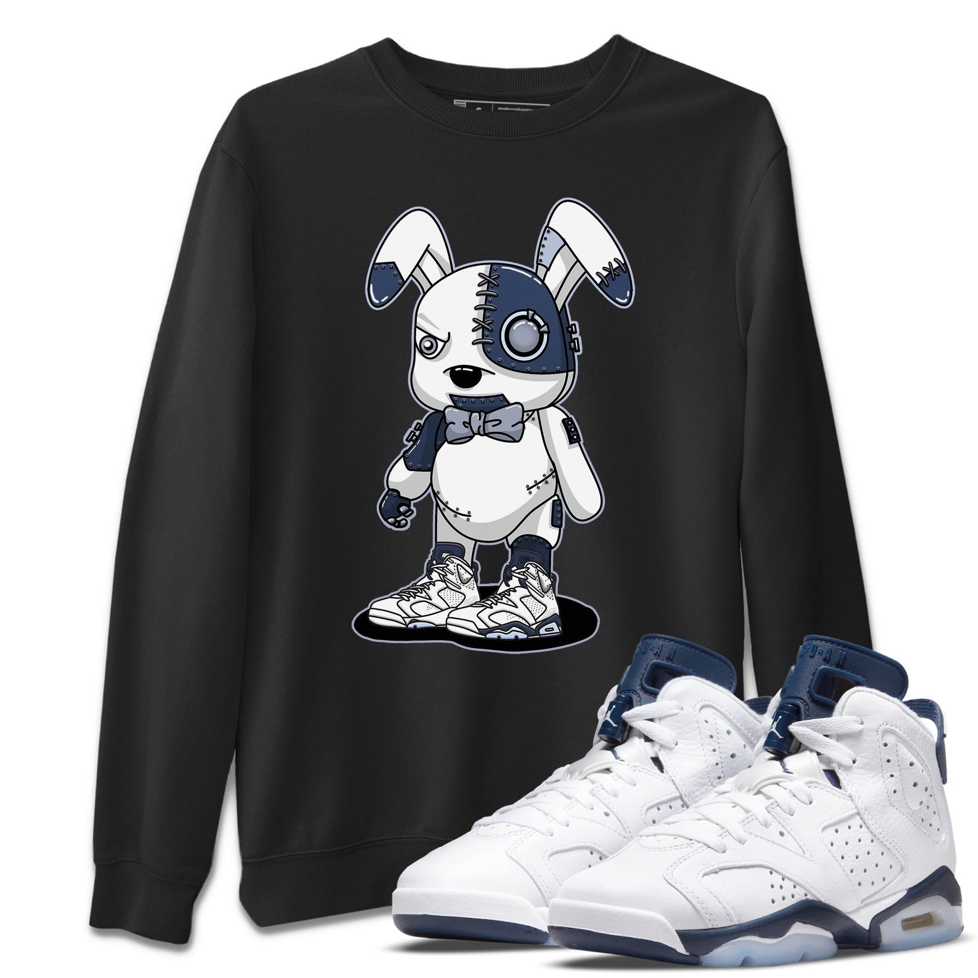 Jordan 6 Midnight Navy Sneaker Match Tees Cyborg Bunny Sneaker Tees Jordan 6 Midnight Navy Sneaker Release Tees Unisex Shirts
