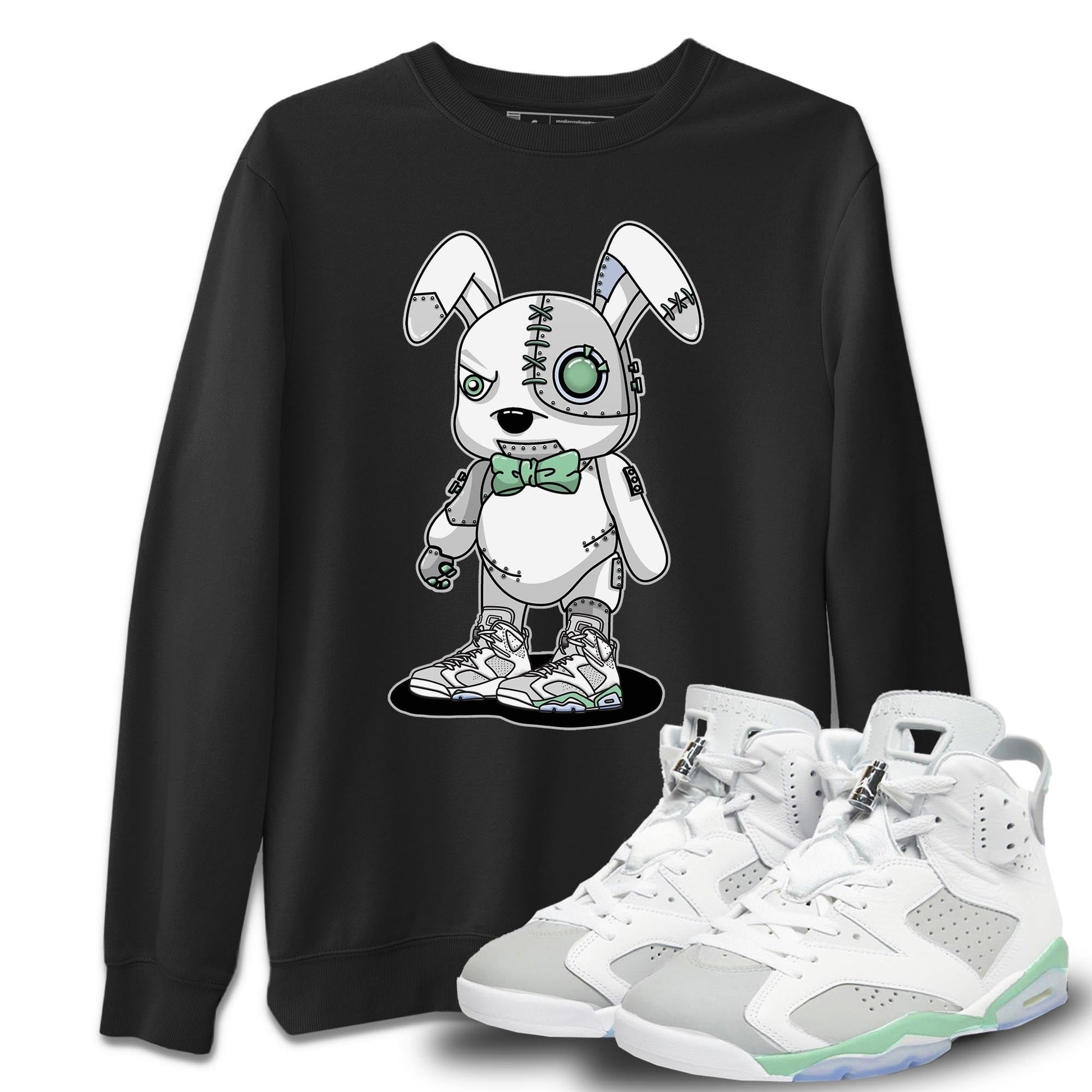 Jordan 6 Mint Foam Sneaker Match Tees Cyborg Bunny Sneaker Tees Jordan 6 Mint Foam Sneaker Release Tees Unisex Shirts