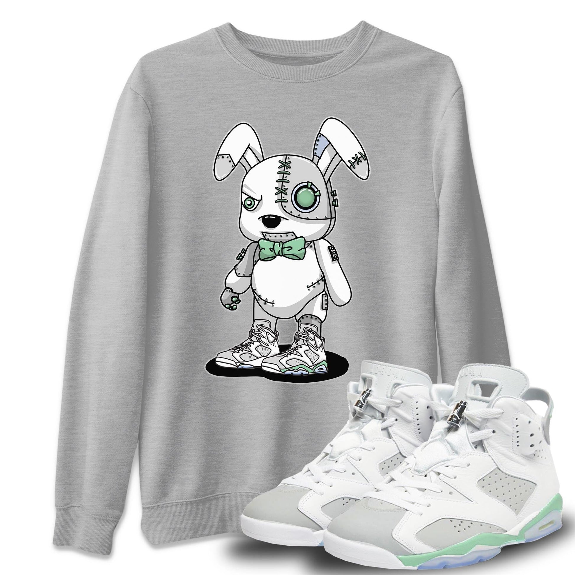 Jordan 6 Mint Foam Sneaker Match Tees Cyborg Bunny Sneaker Tees Jordan 6 Mint Foam Sneaker Release Tees Unisex Shirts