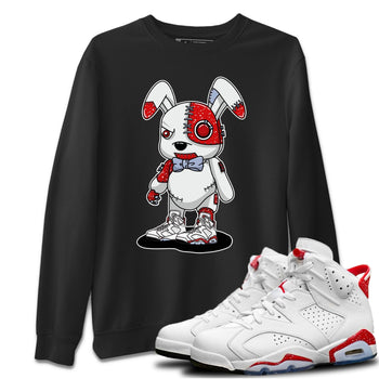 Jordan 6 Red Velvet Cookies Sneaker Match Tees Cyborg Bunny Sneaker Tees Jordan 6 Red Velvet Cookies Sneaker Release Tees Unisex Shirts