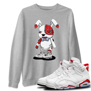 Jordan 6 Red Velvet Cookies Sneaker Match Tees Cyborg Bunny Sneaker Tees Jordan 6 Red Velvet Cookies Sneaker Release Tees Unisex Shirts