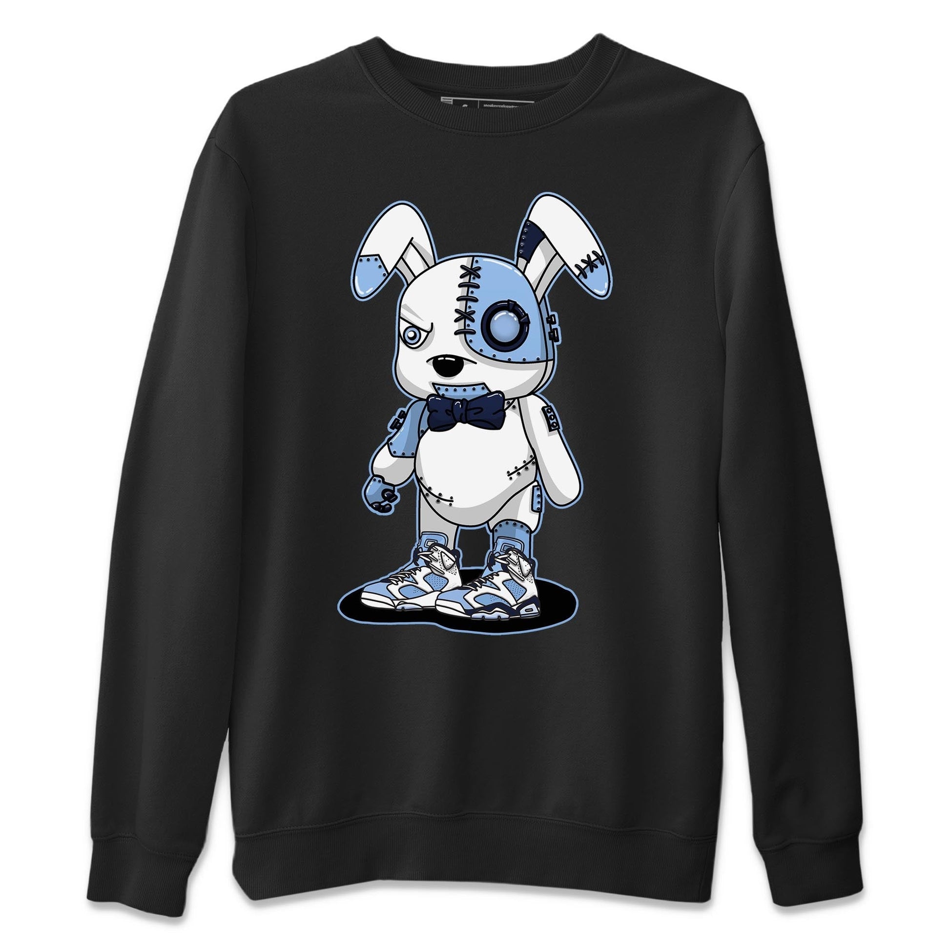 Jordan 6 UNC Sneaker Match Tees Cyborg Bunny Sneaker Tees Jordan 6 UNC Sneaker Release Tees Unisex Shirts