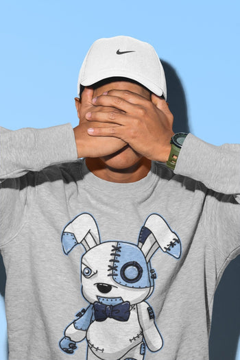 Jordan 6 UNC Sneaker Match Tees Cyborg Bunny Sneaker Tees Jordan 6 UNC Sneaker Release Tees Unisex Shirts